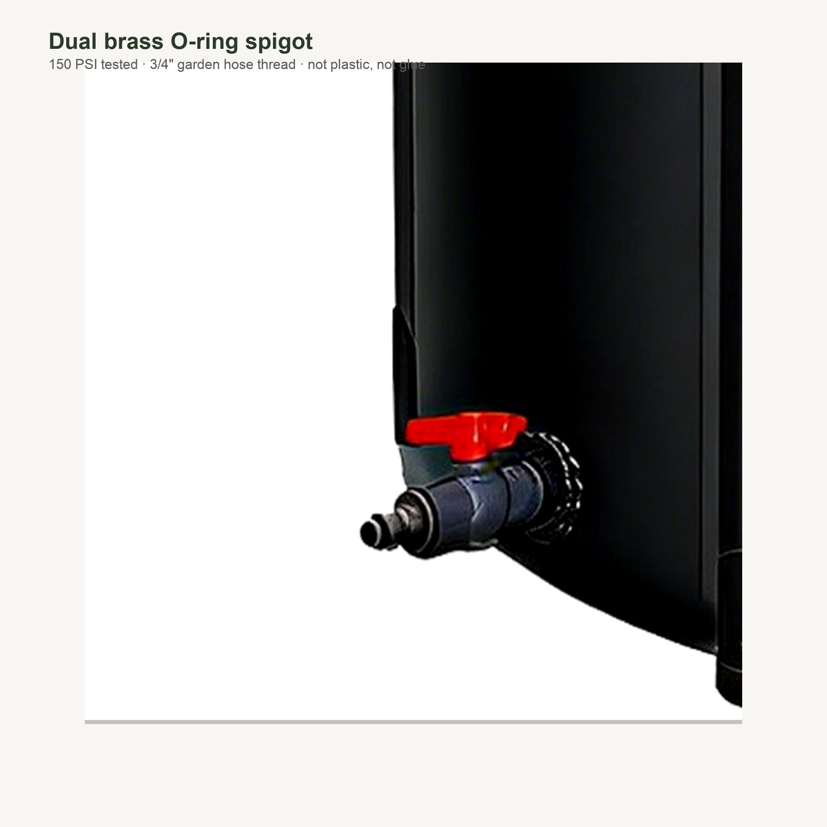 Brass O-Ring Spigots vs. Plastic Threads