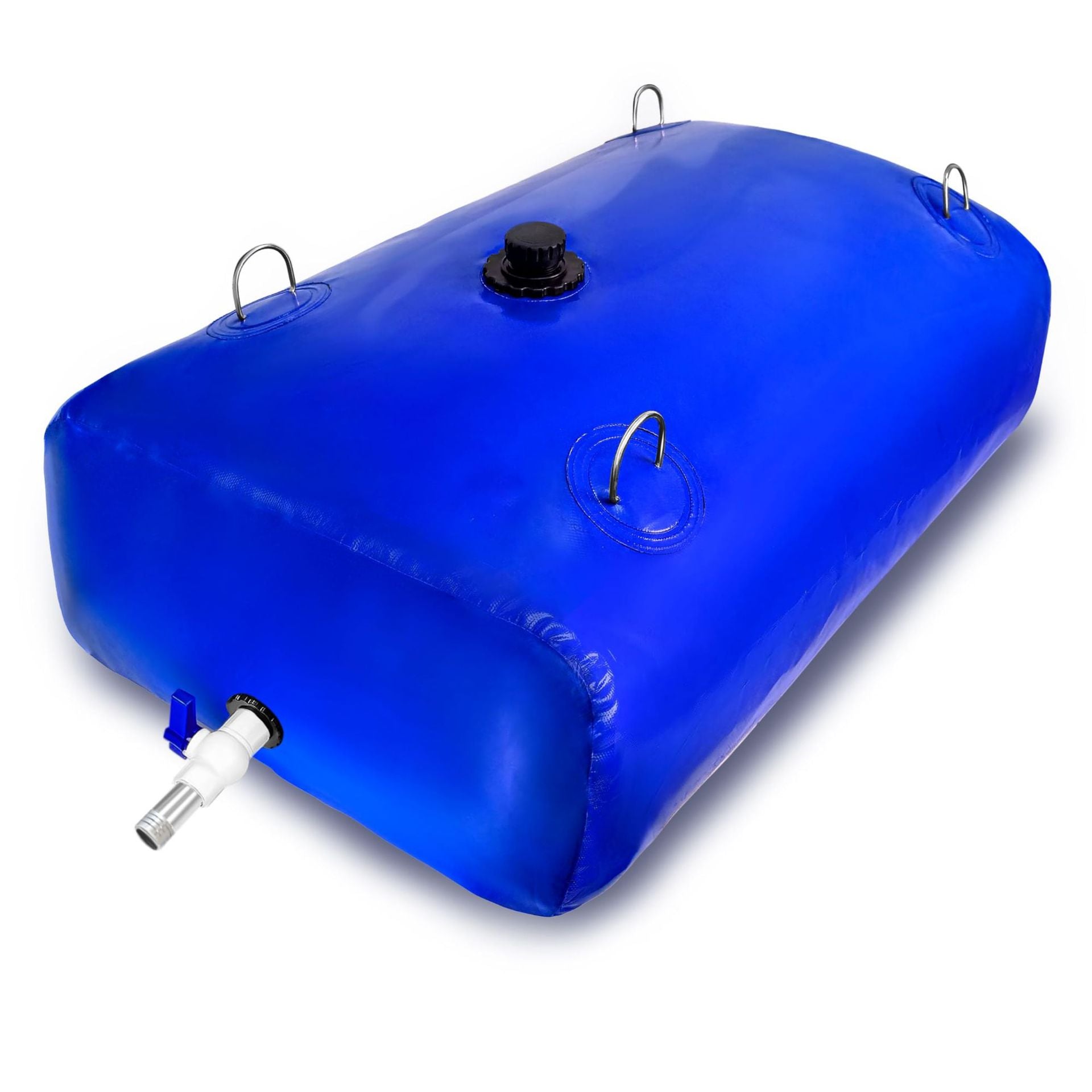 100-gallon collapsible rain barrel — Loavara premium leak-proof PVC, main product photo